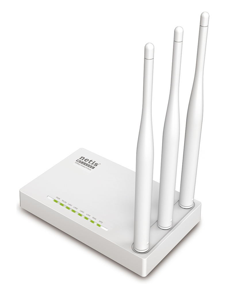 Netis WF-2409E AP/Router/Repeater, 4x LAN, 1x WAN, 802.11b/g/n, 2.4GHz, 3x5dBi anténa, IPTV
