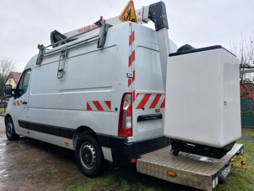 Hydraulická pracovná plošina RENAULT Master 2,3 dCi, KLUBB K32 dosah 13m